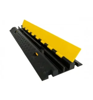 2 kanallı kablo korumalı kasis K223 model, 100 cm kauçuk gövdeli kablo koruyucu hız kesici - Enerji Trafik