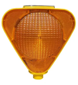 Flaşör lamba güneş enerjili solar uyarı lambası FL100 sarı lensli yol güvenlik sistemi - Enerji Trafik