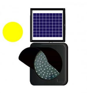 Solar Led'li Flaşör Lamba 300 mm Siperlikli 11851