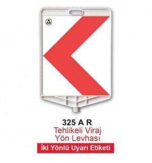 Tehlikeli Viraj Yön Levhası 325 - Uyarı Levhaları